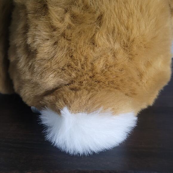 Holiday Moose Plush with Scarf & Hat Brown Christmas Stuffed Animal Winter Decor - Picture 6 of 11